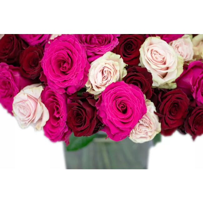 Kytice růžových růží